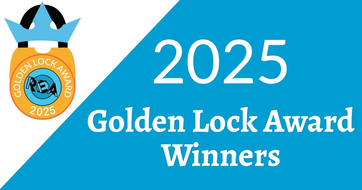 Reads, "2025 Golden Lock Award Winners" with an image of the award ribbon.