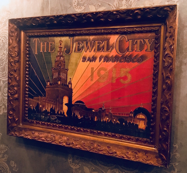 In-game: Promotional image of Edison's 1915 World's Fair Tower of Jewels, rainbow iridescent tower.