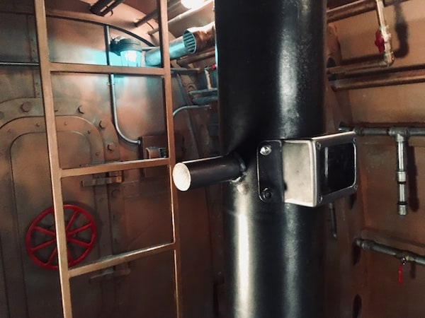 In-game: A periscope in a submarine.