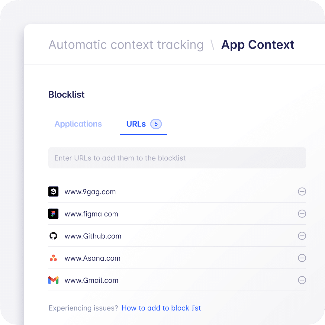 automatic context tracking