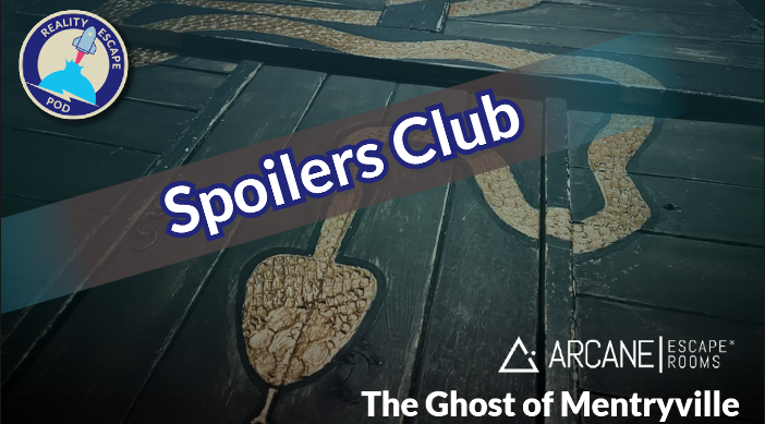 Hero image for spoilers club ghost of Mentryville. image of wooden crate painted black with a gold snake painted