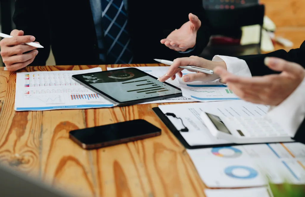 a team planning a project