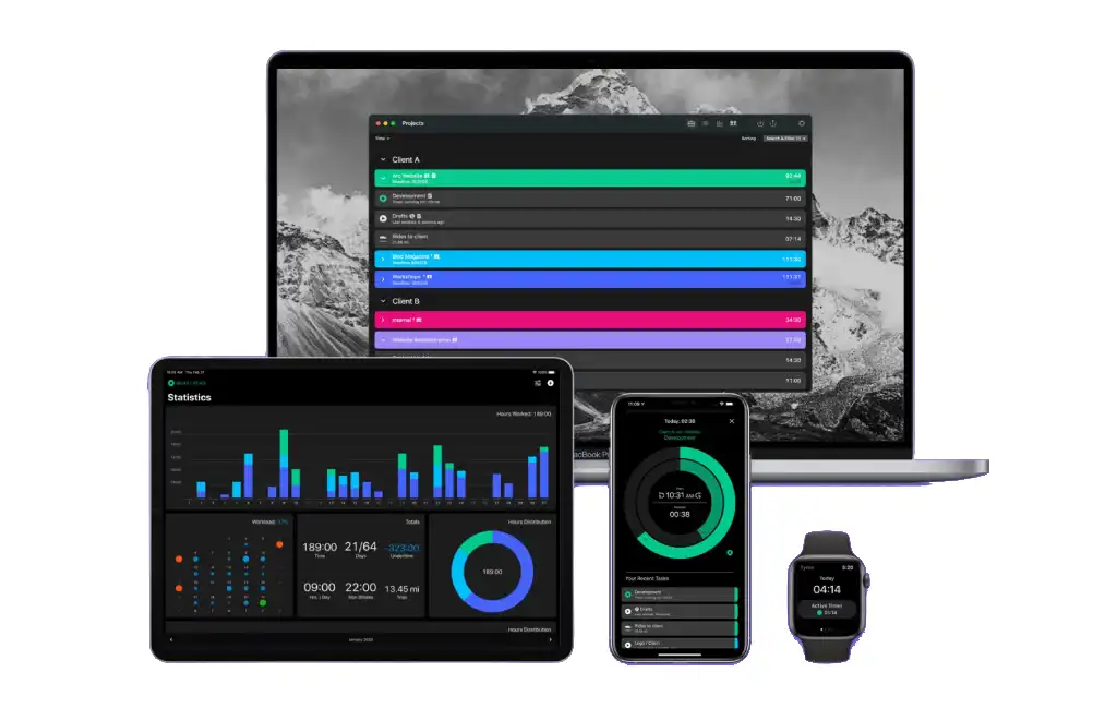 Tyme - time tracking app for iPhone
